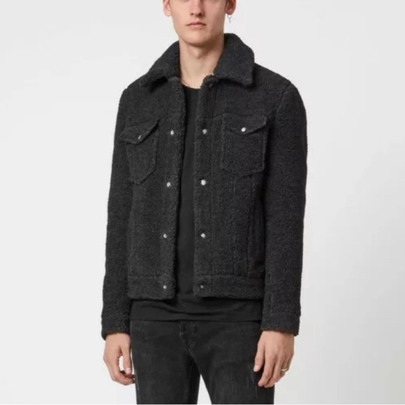 allsaints bevin sherpa jacket. - Picture 1 of 7